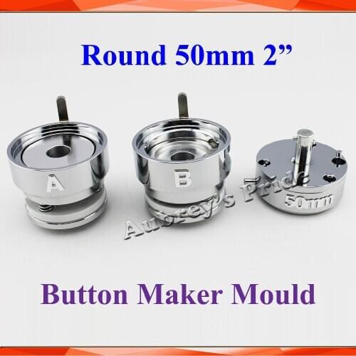 Round 2"(50mm) Interchangeable Die Mould for New Pro Badge Machine Button Maker