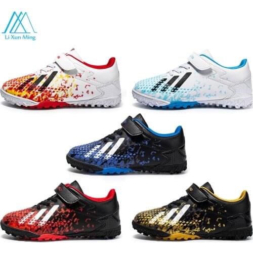 Summer New Breathable Parent-child Trend Elastic Shock Absorption Boys And Girls Outdoor Quick-drying Training Football Shoes