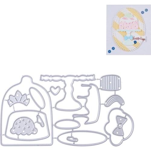 YaMinSanNiO Delicious Cake Metal Cutting Dies Dessert Snacks Food Stencil For DIY Craft Scrapbooking Card Decorative Dies Cut