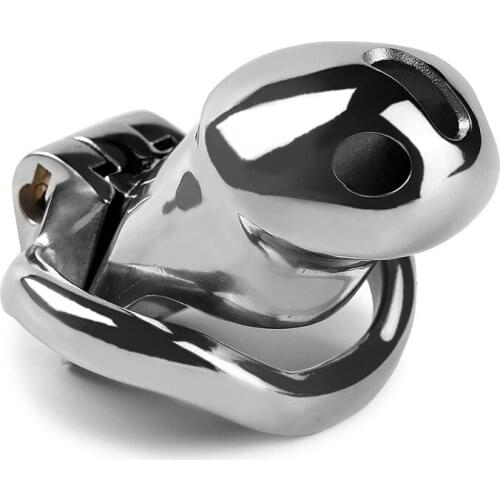 New CBT Male Chastity Device Cage Full Cover Metal Stainless Steel Penis Ring Cock Cages Lock Belt Adult Bdsm Sex Toys for Men