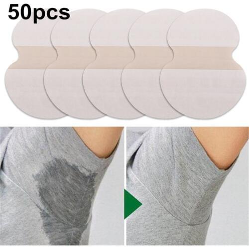50pcs Armpits Sweat Pads Underarm Pads Dress Sweat Perspiration Pads Shield Underarm Deodorant Women Armpit Absorbent Pad Summer
