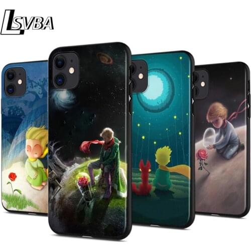 The Little Prince Fox Anti-fall Silicone Phone Case For iPhone 11 Pro XS Max X XR 6S 6 7 8 Plus 5S Soft Black Cover Capa