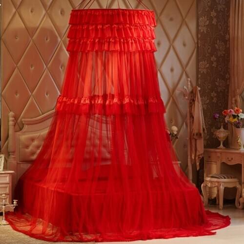 Romantic Round Insect Prevent Netting Mesh Home bed curtain Canopy Curtain Hanging Dome Mosquito Net Tent 6 Sizes Q