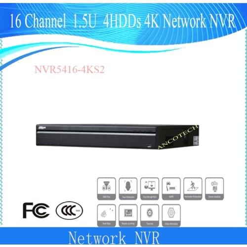 Dahua NVR CCTV 16 Channel 1.5U 4K&H.265 Pro Network Video Recorder (V2.00) DHI-NVR5416-4KS2