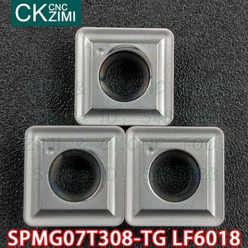 SPMG07T308-TG LF6018 SPMG 07T308 TG LF6018 Carbide Inserts Indexable U Drill Turning Inserts CNC Lathe Tools for stainless steel