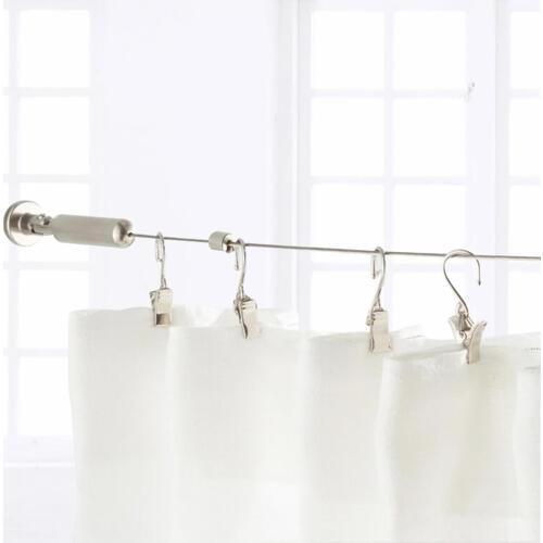 Curtain Hanging Line Indoor Outdoor Laundry Hanger Clothes Dryer Stainless Steel Clothesline Organizer Clothes Drying Rack Rope