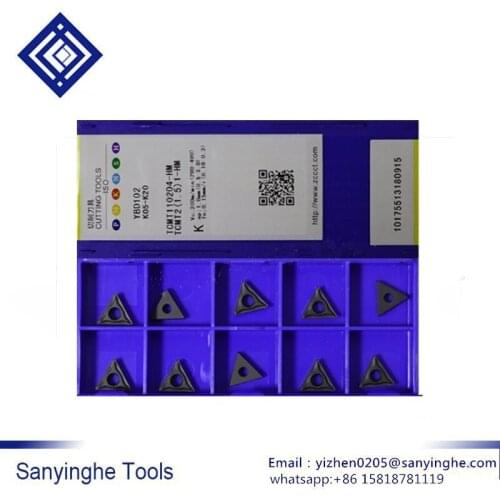 YBD152 TCMT110204-HM cnc carbide turning inserts cnc blade lathe tool cnc tools (10pcs/lots)
