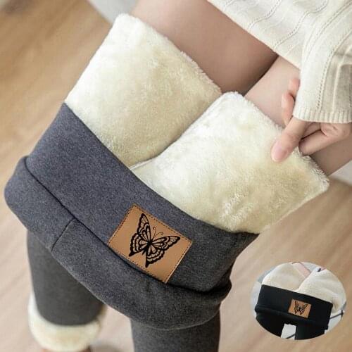 Winter Women Leggings Velvet Warm Pants Hight Waist Leggings Women Solid Color Legging Comfortable Keep Warm Stretchy Legging#35