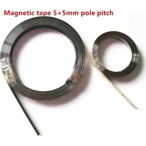 1 meter magnetic tape 5+5mm pole pitch Magnet Tape width 10mm thickness 1mm