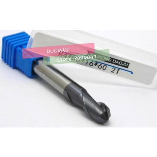 1PCS 2F-R5.0*10*20*75,Spiral Bit Milling Tools, Carbide Ball Nose End Mill, the lathe tool,boring bar,cnc,machine