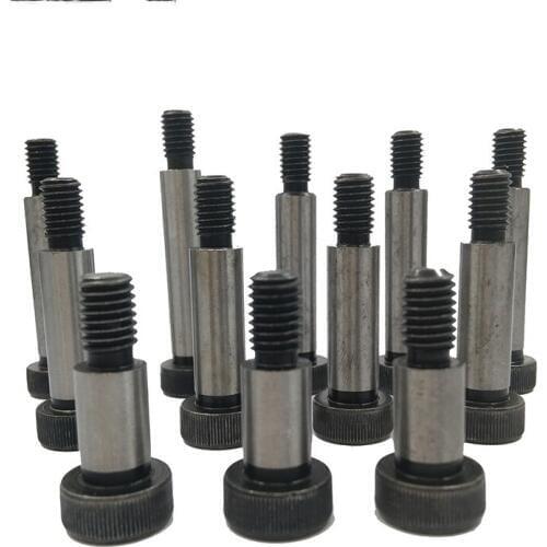4pcs M5 plastic head stainless steel diameter 0.8mm plug screw shoulder hex screws mold stop bolts 35mm-50mm length