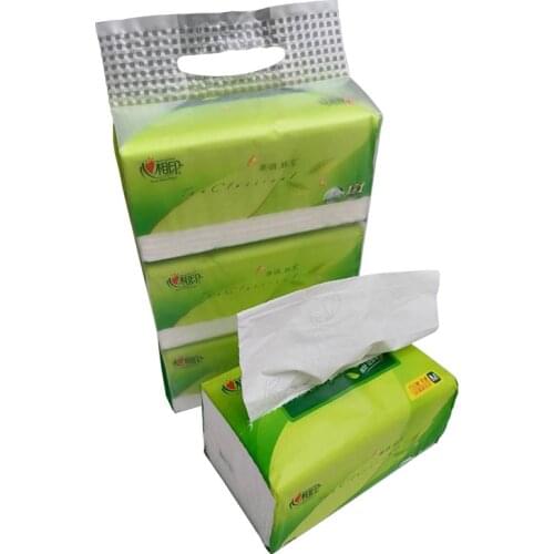 60 Packages/Lot Facial Tissues Paper Aseptic 3-ply Virgin Wood Pulp Soft White