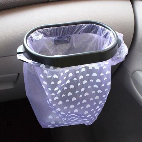 Car portable trash bag holder, storage bag clip frame, trash basket, car holder trash trash can creative car can, universal V0C0