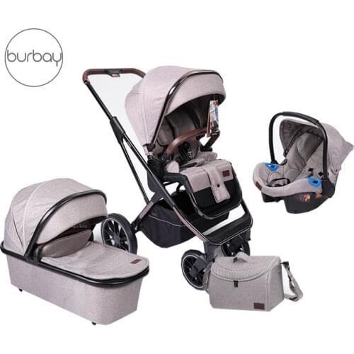 BURBAY European design,luxury 3 in1,landscape travel system and foldable pram ,baby stroller