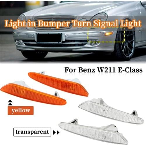 For Mercedes-Benz EClass 211 Light Turn Signal Left Right Side Marker Light In Bumper Turn Signal Light Car Exterior Accessories