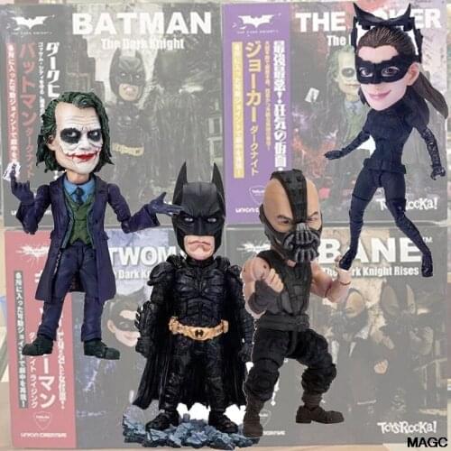 Movie Catwomen The Dark Knight Joker Bane Bruce Wayne Action Figure Movable Eyes Joint Collectible Model Toys