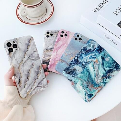 Imd Marble texture Stone Gel Case for iPhone 12MINI 12 11 Pro Max 7 8 Plus for iPhone SE 2020 XR XS Max XS Phone Soft Cover case