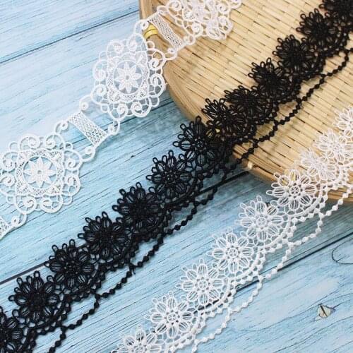 Exquisite Milk Silk Water-Soluble Lace Trim Embroidery Flower Diy Handmade Wedding Dress Accessories VQX181028
