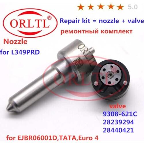 NOZZLE L349PRD INJECTOR VALVE 9308-621C REPAIR KITS ( 7135-617) for EJBR06001D 9656389980 ,TATA,Euro 4