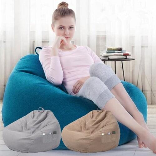 New Large Bean Bag Gamer Beanbag Adult Outdoor Gaming Garden Big Arm Chair Unfilled Lounge Home Soft Lazy Cozy Single Sofa Cover