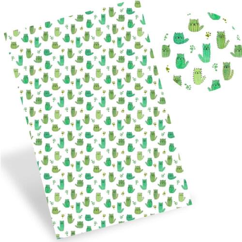 IBOWS Faux Synthetic Leather Sheet Animals Printed Leather Fabric DIY Bag Belt Bows Shoes Crafts Sewing Accesssories 22*30cm