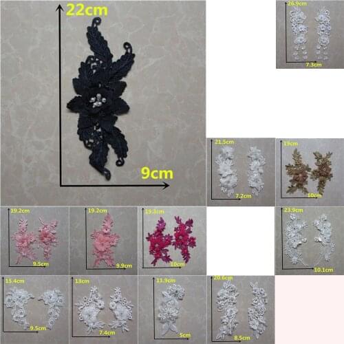 Fashion Exquisite Embroidery Applique Collar Trim DIY Lace Neckline Sewing Decorative Fabric Clothing Accessories Scrapbooking