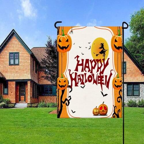 Halloween outdoor garden decoration ghost festival courtyard banner holiday party outdoor flag horror decoration hanging flag