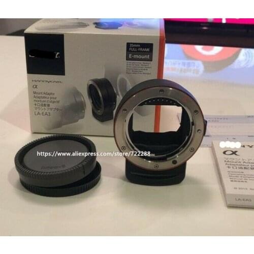 New LA-EA3 Mount Adaptor A-mount Lens to E-mount For Sony A6500 A7 A7SM2 A7RM3 A7M3 A9 A7RM2 A7M2 A6300 ILCE-9 ILCE-7RM3 Camera