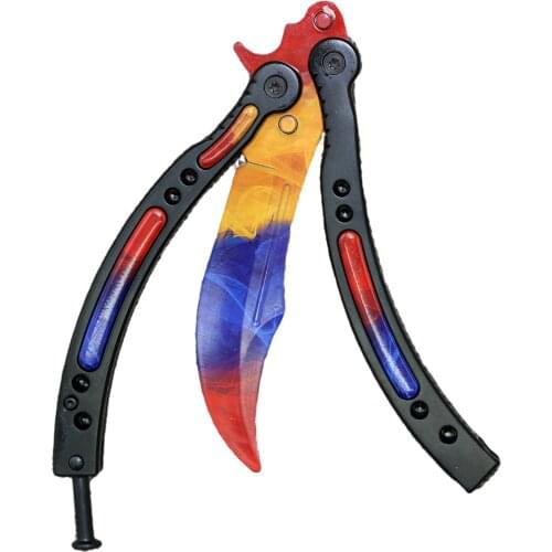 No-sharp knife CS GO Butterfly Knife toy Butterfly csgo knives