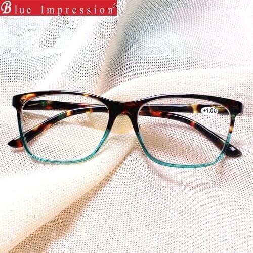 Hot Sales Blue light readers Stylish Rectangular Reading glasses Men Women Spring hinge glasses oculos de leitura diopter 1.0