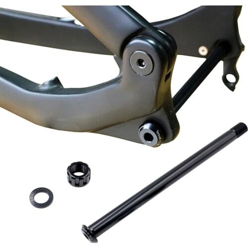 Mountain Bike Bicycle Frame Rear Thru Axle 148/142*12mm Hub Lock Rod W/ Nut Mountain Bike Frame Rear Barrel Axle
