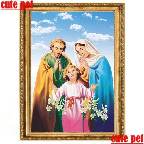 Religion diamond painting Diy Jesus100% Resin full Square round drill cross stitch 5d Diamond Embroidery mosaic Art home decor