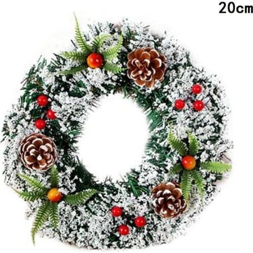 Christmas Garlands Xmsa Wreath Wall Hanging Door Ornaments Christmas Pendants Merry Christmas Decor For Home 2020 Happy New Year