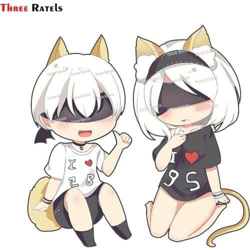 Three Ratels A15 Yorha No 2 Type B And Yorha No 9 Type S Nier Creative Anti Scratch Film With Waterproof Property Auto Sticker