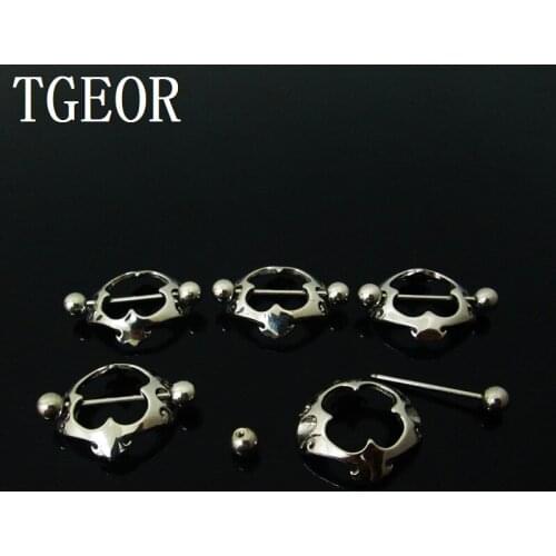 1 pair 1.2*18*5/5mm(16G) ear piercing earring stainless steel piercing nipple ring HOT