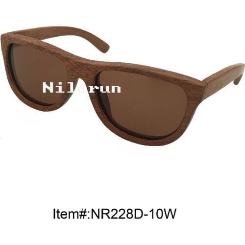 Brown wood sunglasses