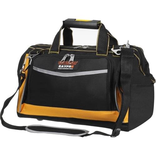 Multi-Function Tool Bag 1680D Oxford Cloth Electrician Bag Portable Waterproof Canvas Tool Organizer for Repair Installation