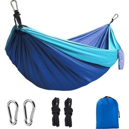 Outdoor goods double hammock 210T parachute cloth hammock