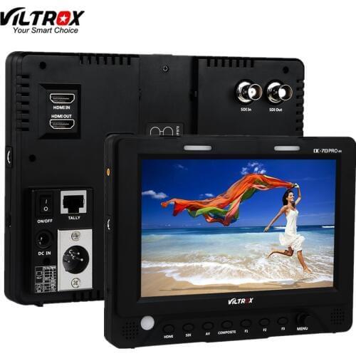Viltrox DC-70PRO Camera Video Monitor Display 4K IPS HD SDI/HDMI/AV 7'' 1920x1200 Pixels for Canon Nikon Sony DSLR Camera