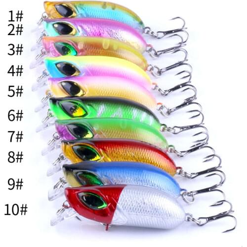 1PC 8g 5.5cm Plastic Crankbait Fishing Lure Wobbler Fishing Bait Crank Isca Artificial for pike trolling carp fishing tackle