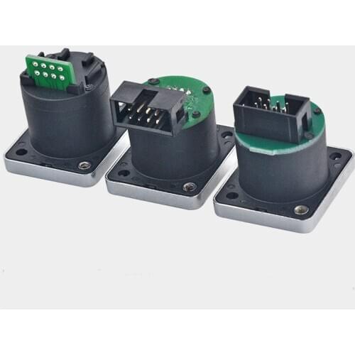 10pcs 8p8c RJ45 with PCB Board Connectors, RJ45 Waterproof Adapter, IP65 Female Panel Mount Sockets Ethernet Connector