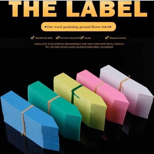 100Pcs Plastic Garden Tags Ornaments Plant Flower Label Nursery Thick Tag Markers For Plants Garden Decoration