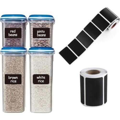 120/300PCS Waterproof Chalkboard Label Stikcers Spice Jar Bottles Stickers Blackboard Sticker Tags