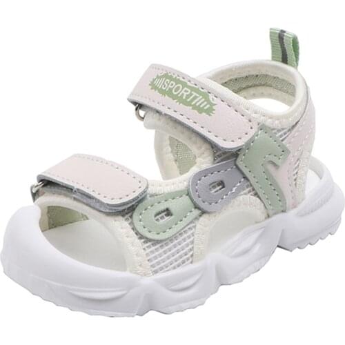 2021 New Summer Baby Boys Sandals Baby Girls Soft Bottom Closed Toe Sandals Kids Summer Shoes 1-3 Years Children Shoes Sandals