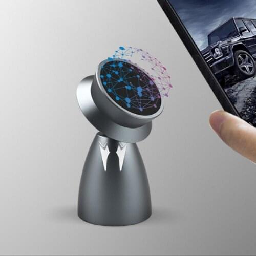 50% Dropshipping!Phone Holder 360 Degree Rotation N45 Magnet Metal Car Instrument Panel Phone Support for Navigation