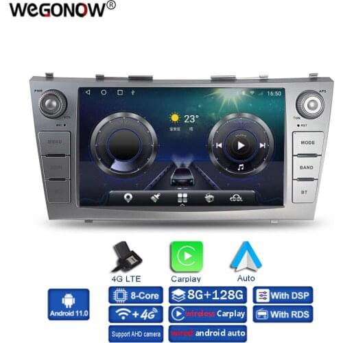 Carplay DSP IPS Android 10.0 6GB 128GB LTE Car DVD Player GPS WIFI Bluetooth 5.0 Radio For Toyota Camry 2007 2008 2009 2010 2011