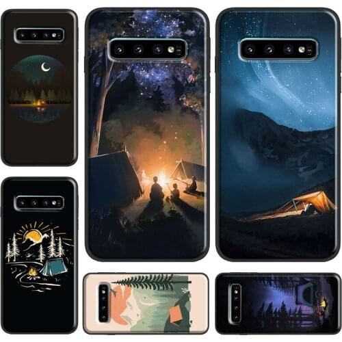 Nature Camping Art Phone Case For Samsung Galaxy S21 Ultra S20 FE S8 S9 S10 Plus Note 10 Note 20 Ultra S10e