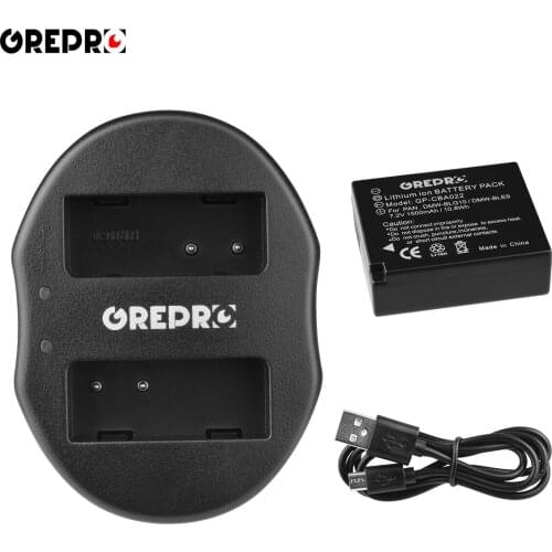 DMW-BLG10 DMW-BLE9 DMW BLG10 Battery and Charger for Panasonic Lumix DMC TZ100, DMC-GX80 GX9, TZ80, LX100, DMC-GX7, DC-TZ90
