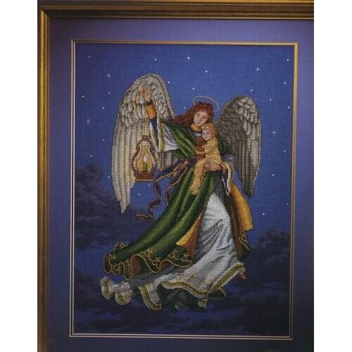 Egypt cotton Lovely Counted Cross Stitch Kit Angel of Dreams Dream Baby Lantern at Starry Night dim 00269