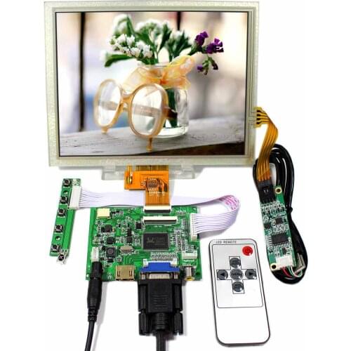 HD MI VGA 2AV LCD Controller Board VS-TY2662-V5 8" EJ080NA-04C 1024x768 Touch LCD VS080TP-A2